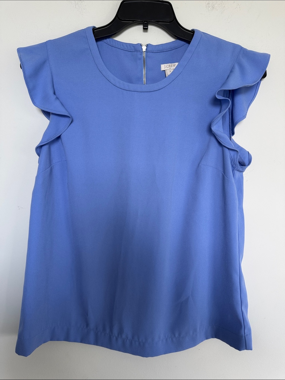 J. Crew Periwinkle Ruffle Sleeve Camisole - Picture 2 of 7